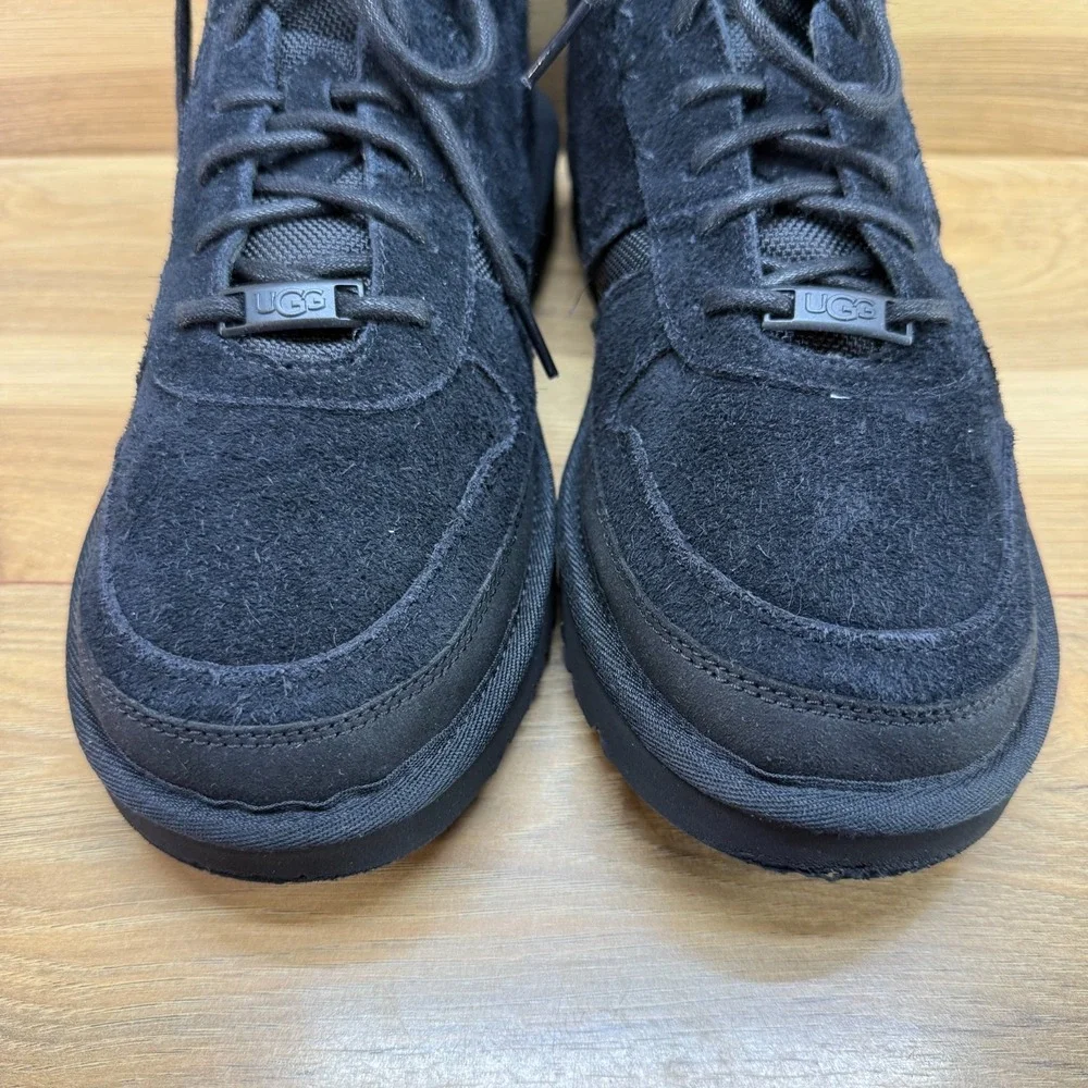 UGG Highland High Suede Ankle Boots Mens 9 Black High Top Streetwear Mixed Media